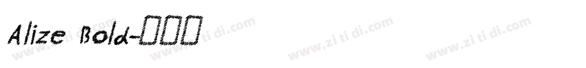 Alize Bold字体转换